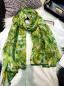 Preview: Scarf 100% Silk Paj Green Yellow